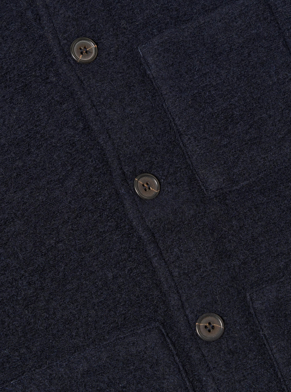 Universal Works Uniform Wool Fleece Jacket Navy