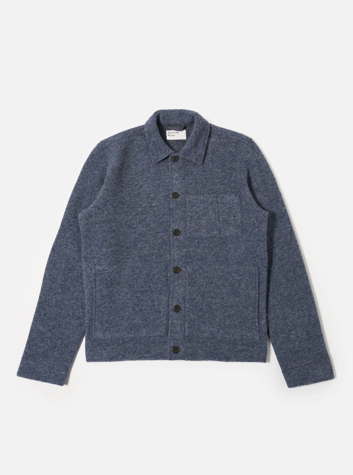 Universal Works Uniform Wool Fleece Jacket Slate Blue