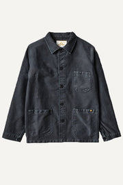 Le Mont St. Michel Moleskine Vintage Washed Work Jacket Black