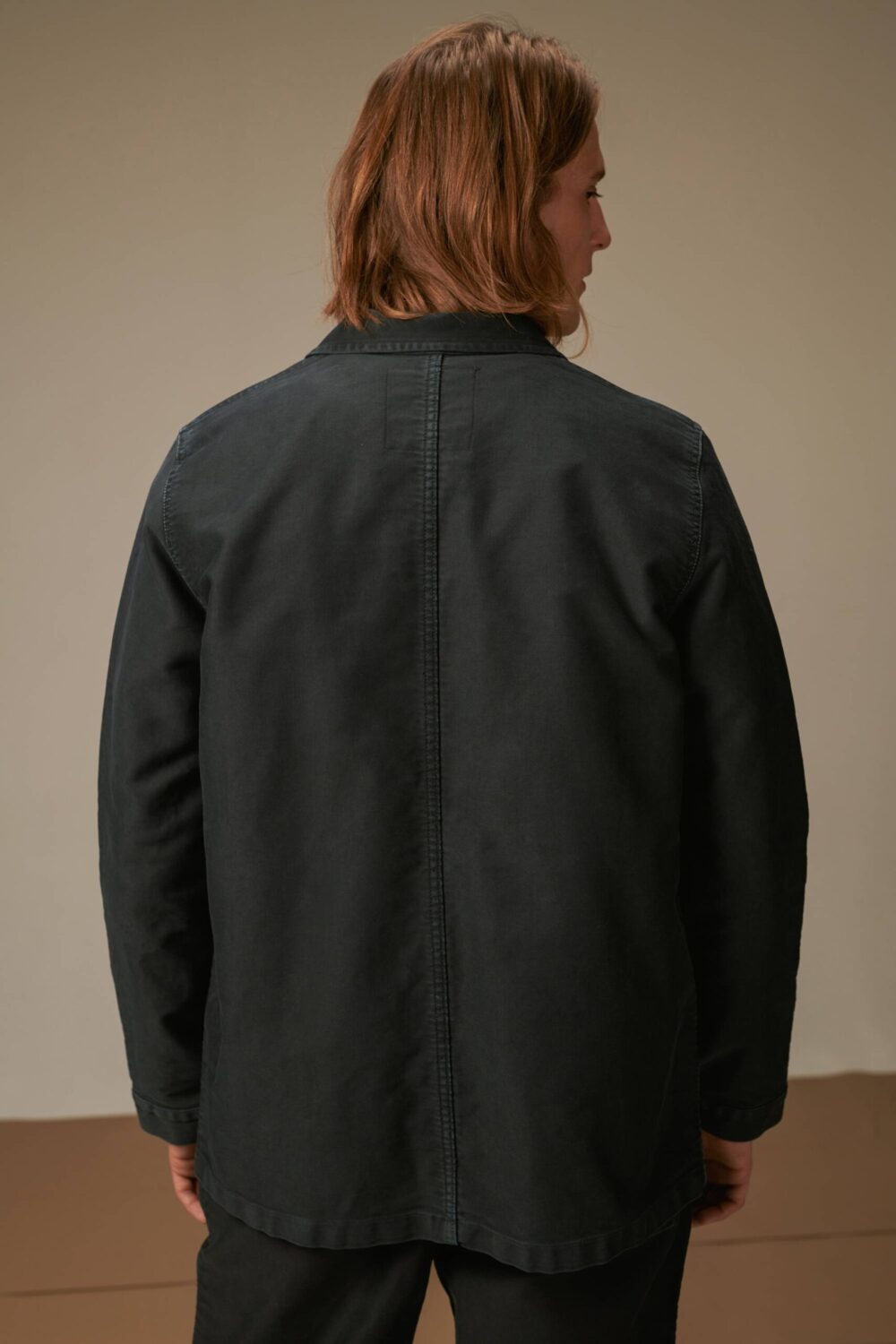 Le Mont St. Michel Moleskine Vintage Washed Work Jacket Black