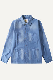 Le Mont St. Michel Moleskine Vintage Washed Work Jacket Blue
