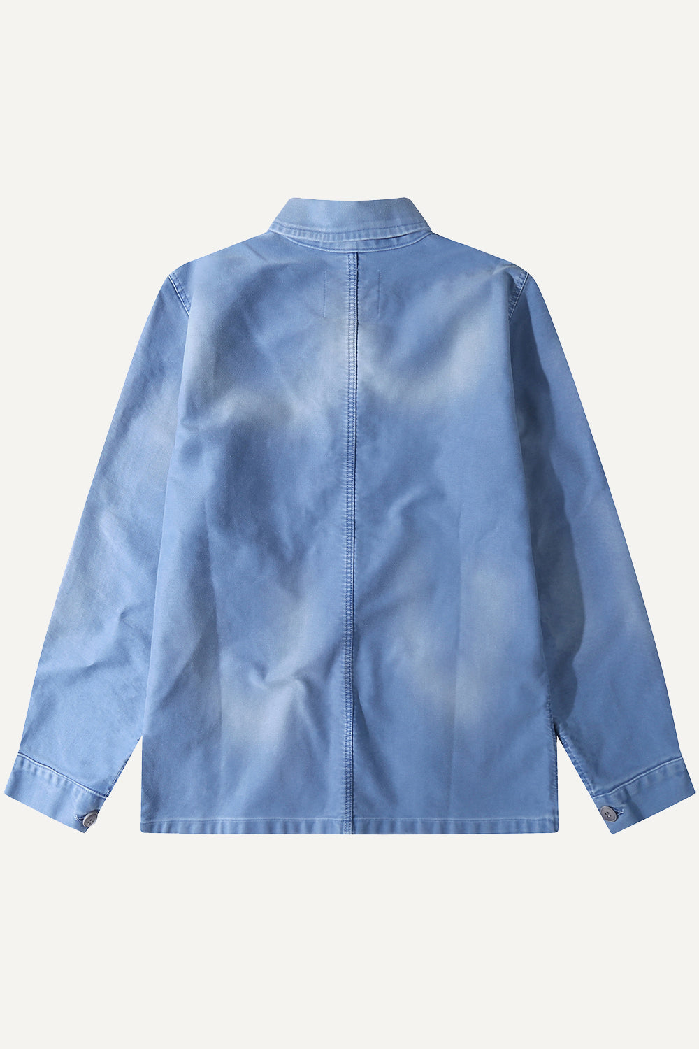 Le Mont St. Michel Moleskine Vintage Washed Work Jacket Blue