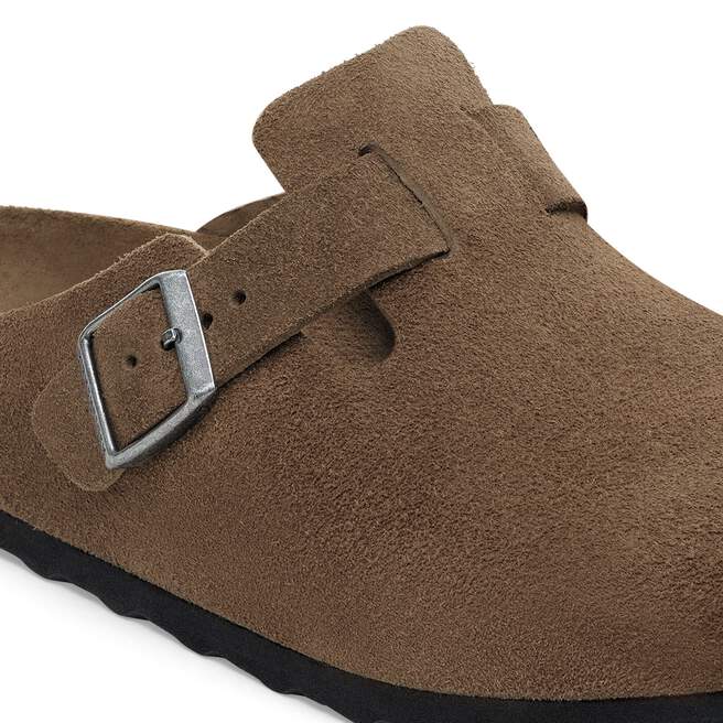 Birkenstock Boston SFB Suede Leather Dark Tea