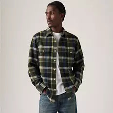 Levi's Jackson Worker Medina Plaid Deep