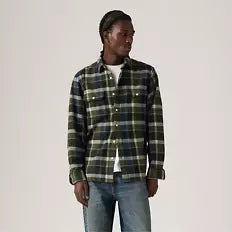 Levi's Jackson Worker Medina Plaid Deep