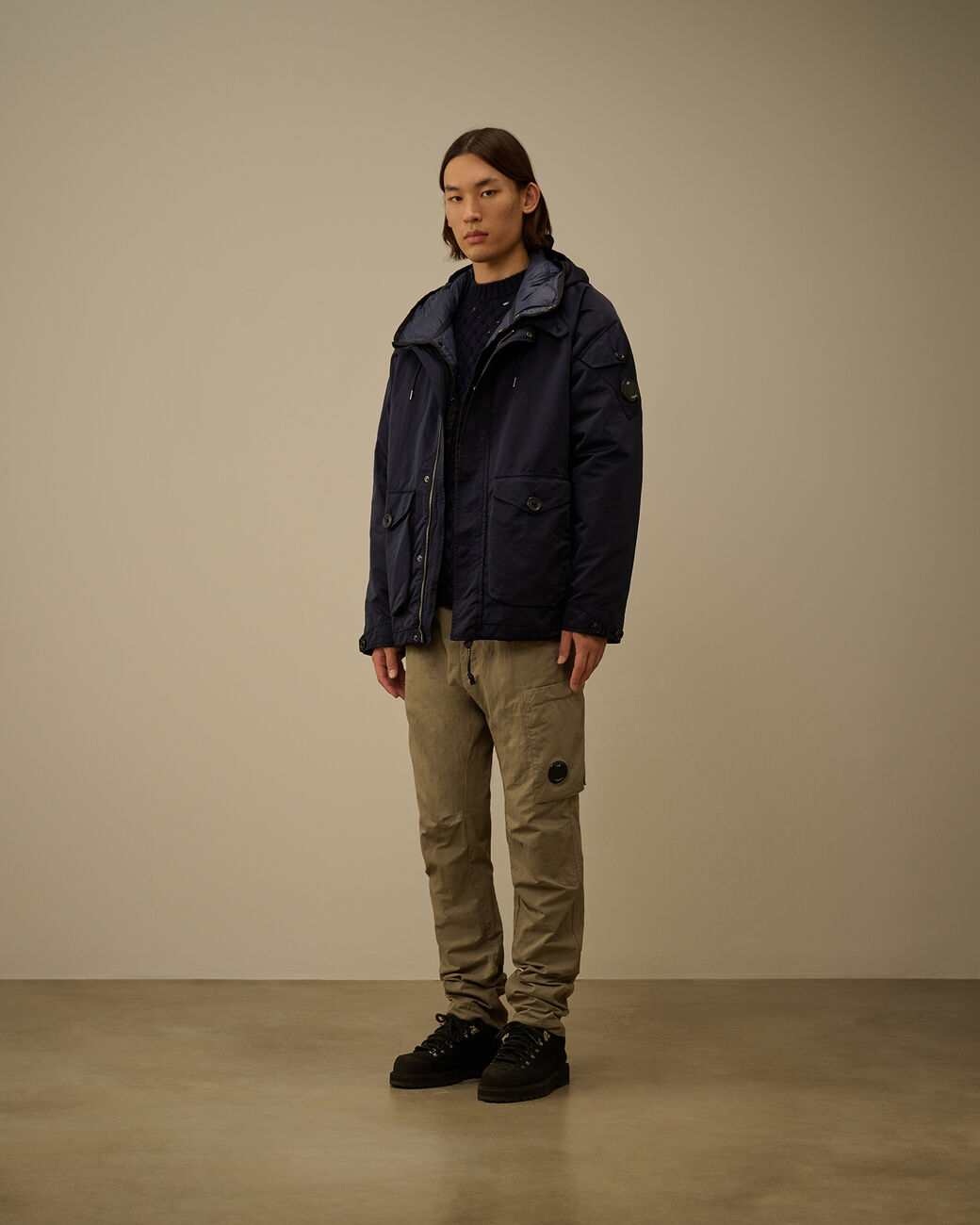 C.P. Company Micro Kei Hooded Lens Jacket Total Eclipse