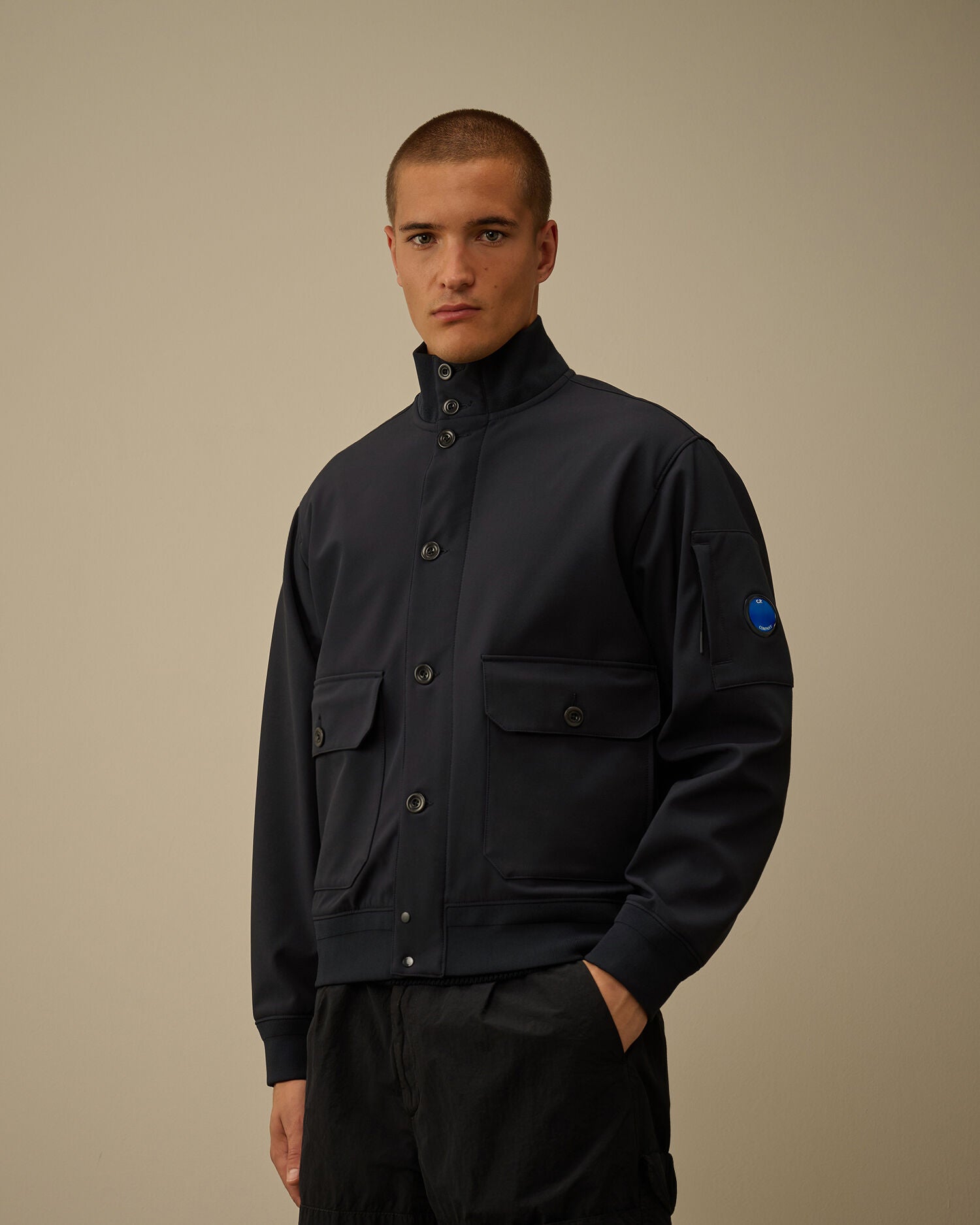 C.P. Company Shell-R Bomber Jacket Total Eclipse