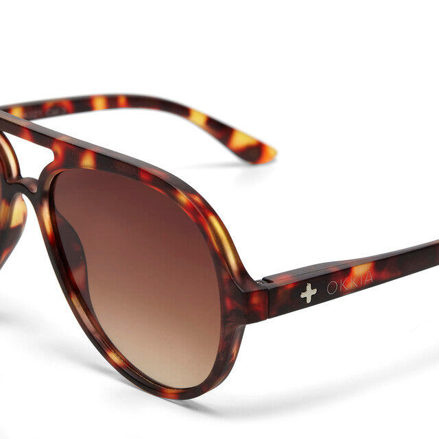 Okkia Occhiale da Sole Alessio Soft Touch Classic Havana