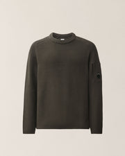 C.P. Company Full Rib Cotton Sweater Raven