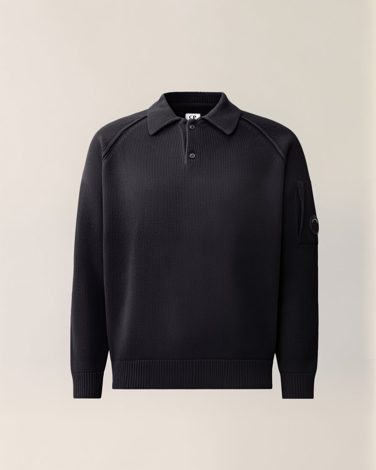 C.P. Company Chenille Cotton Polo Total Eclips