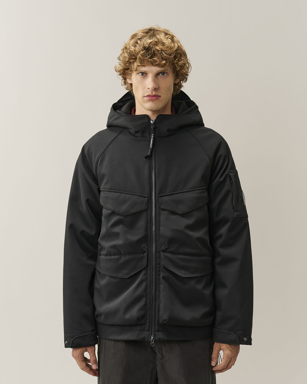C.P. Company Shell-R Hooded Jacket Black
