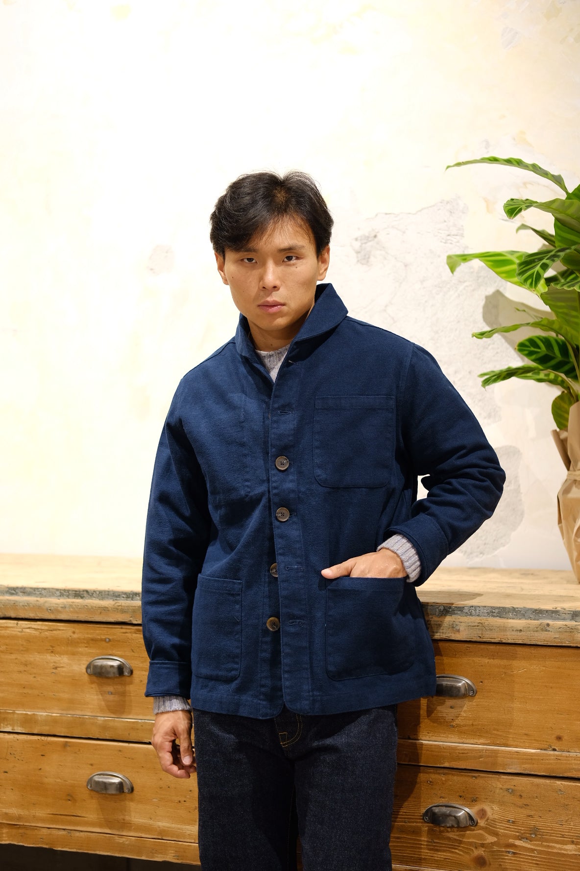 Gaffi & Co. Work Jacket Moleskine Indigo