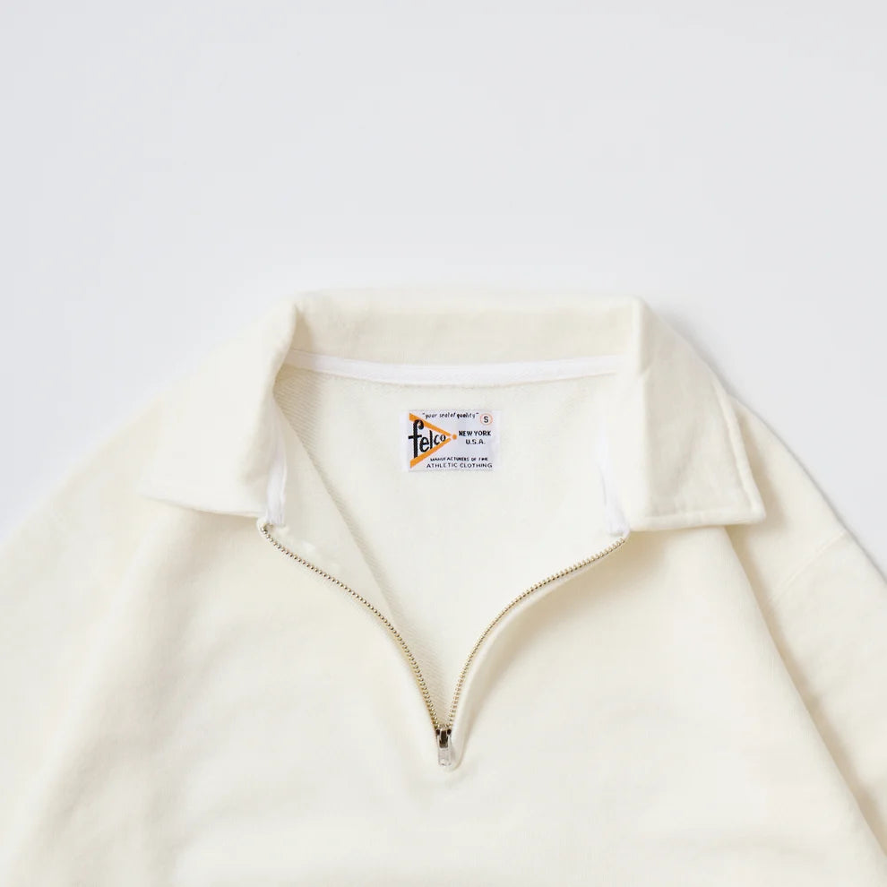 Felco NYC LS Half Zip 10oz Sweat Natural