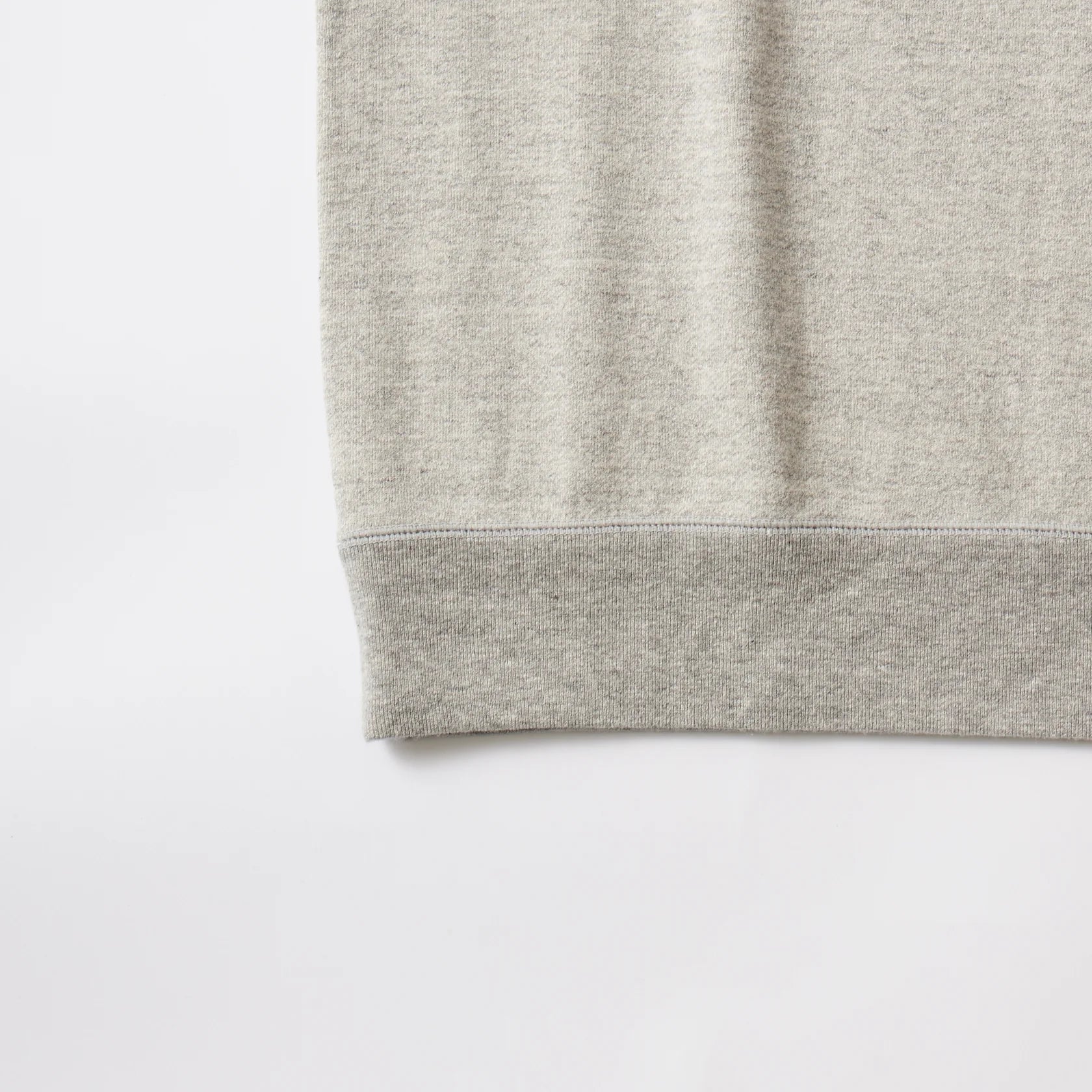 Felco NYC S/S Collared Half Zip Sweat 10oz. Weight French Terry Twisted Grey