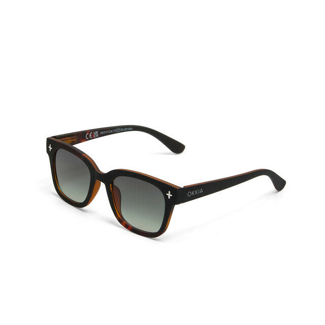 Okkia Occhiale da Sole Giovanni Soft Touch Sahara Havana/Gradient Green