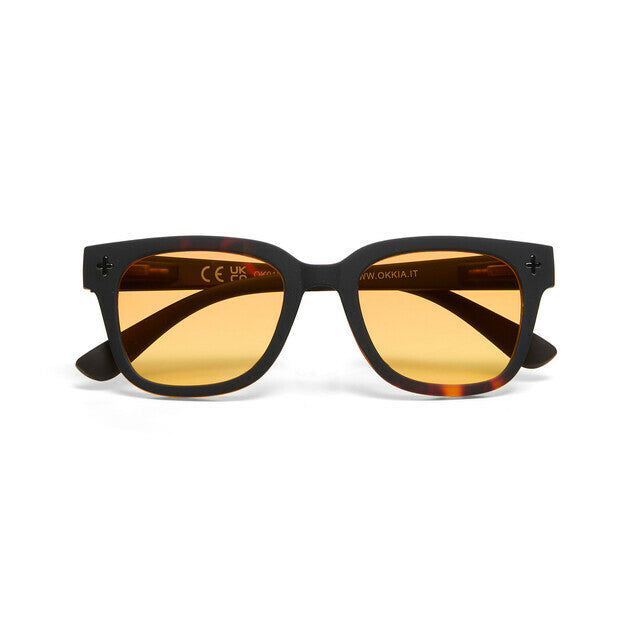 Okkia Occhiale da Sole Giovanni Soft Touch Black Havana/Gradient Yellow