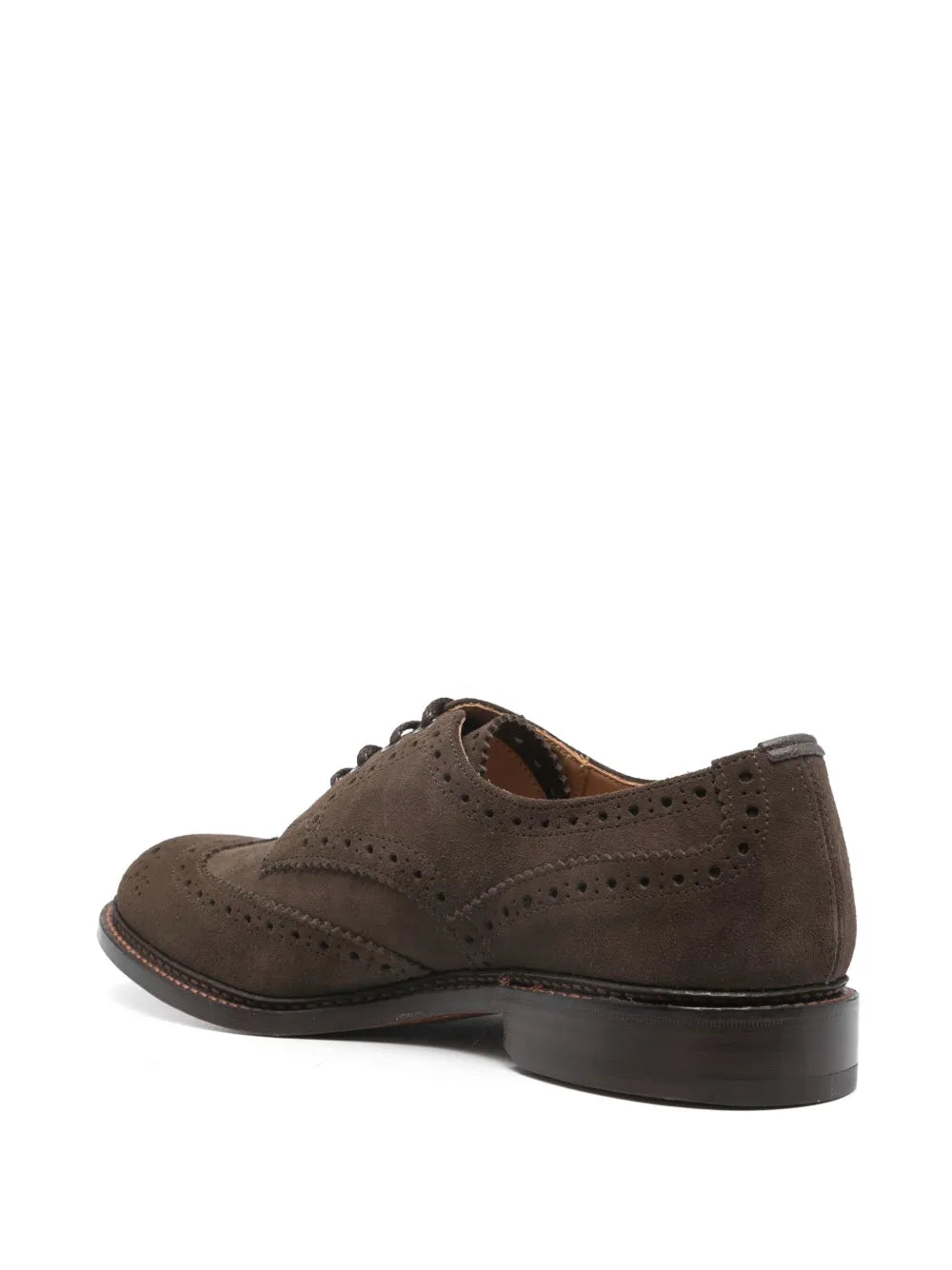 Tricker's Derby Flint Repello Suede Brogues 5633/296