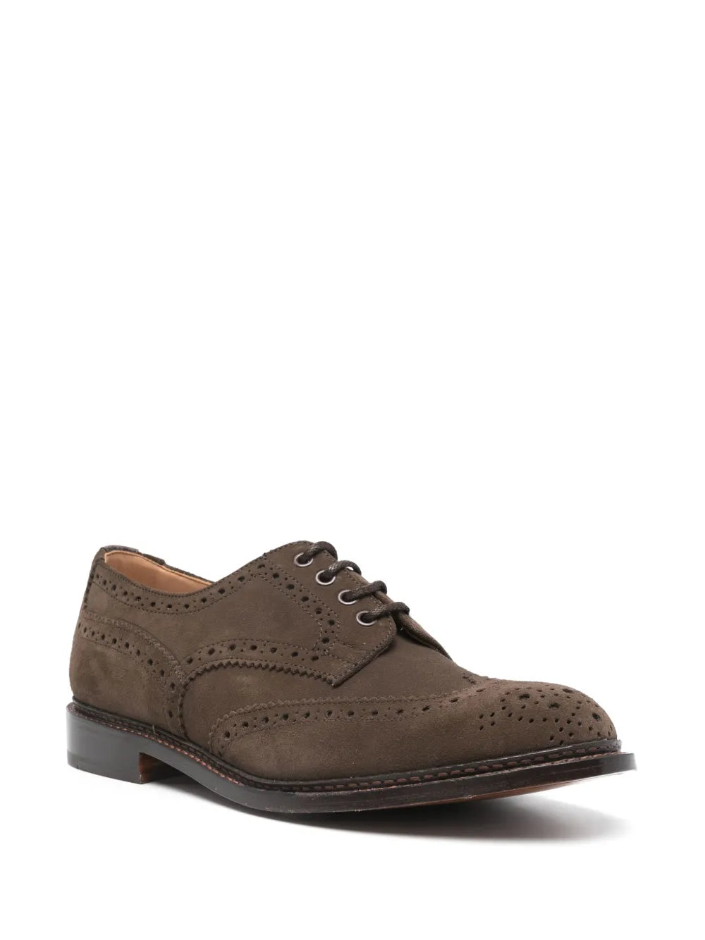 Tricker's Derby Flint Repello Suede Brogues 5633/296
