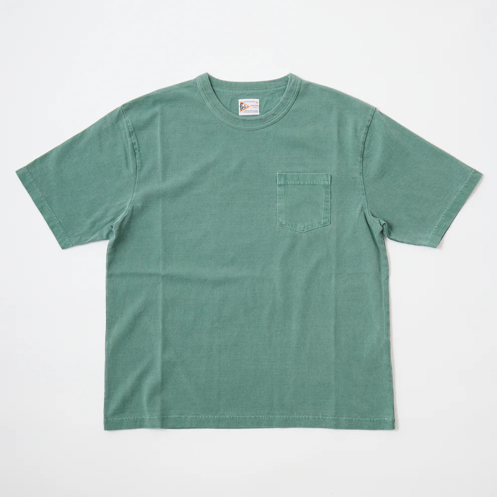 Felco NYC Binder Crew Pocket Tee 16Single Ruffy Jersey PG Green