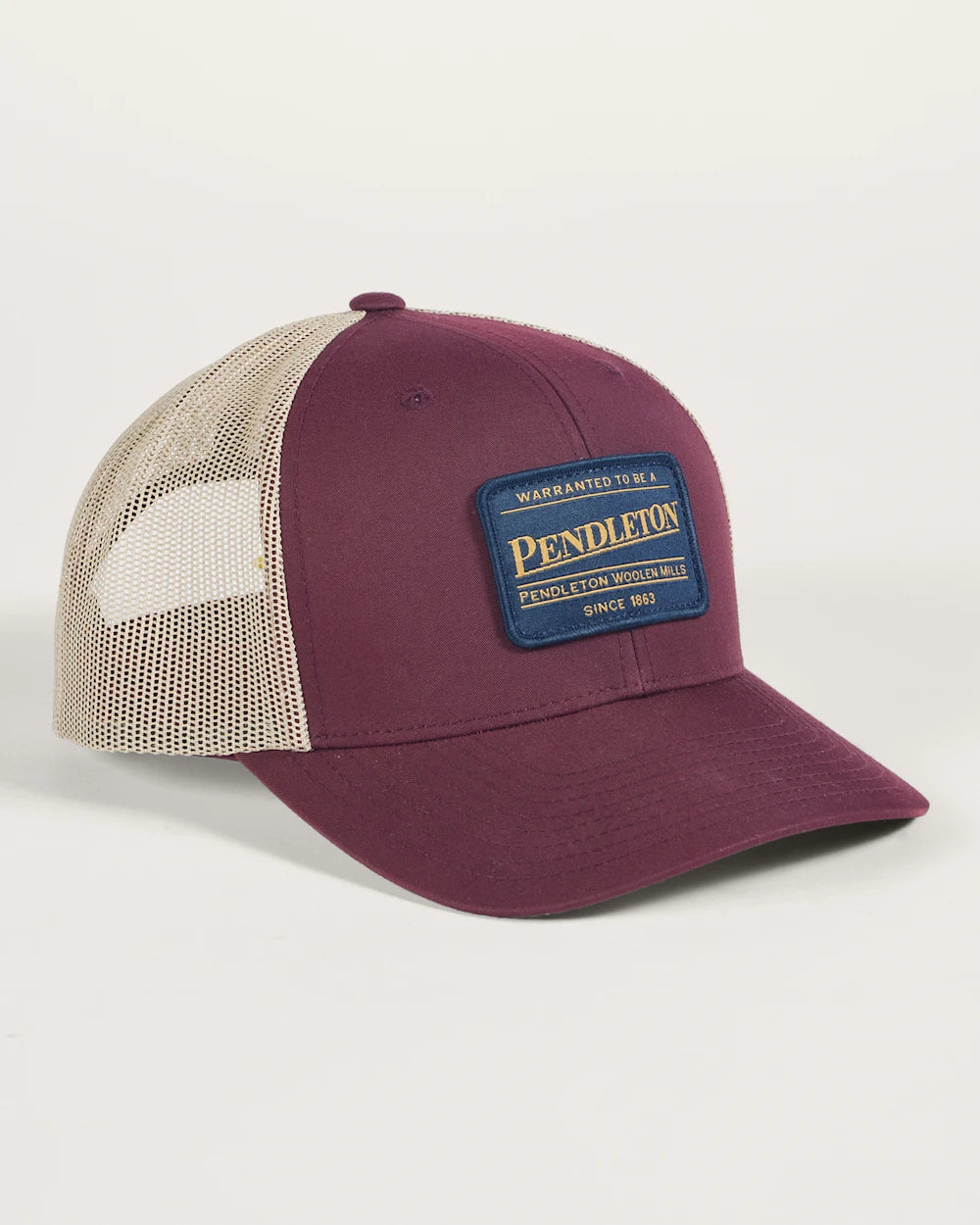 Pendleton Classic Patch Trucker Hat Maroon