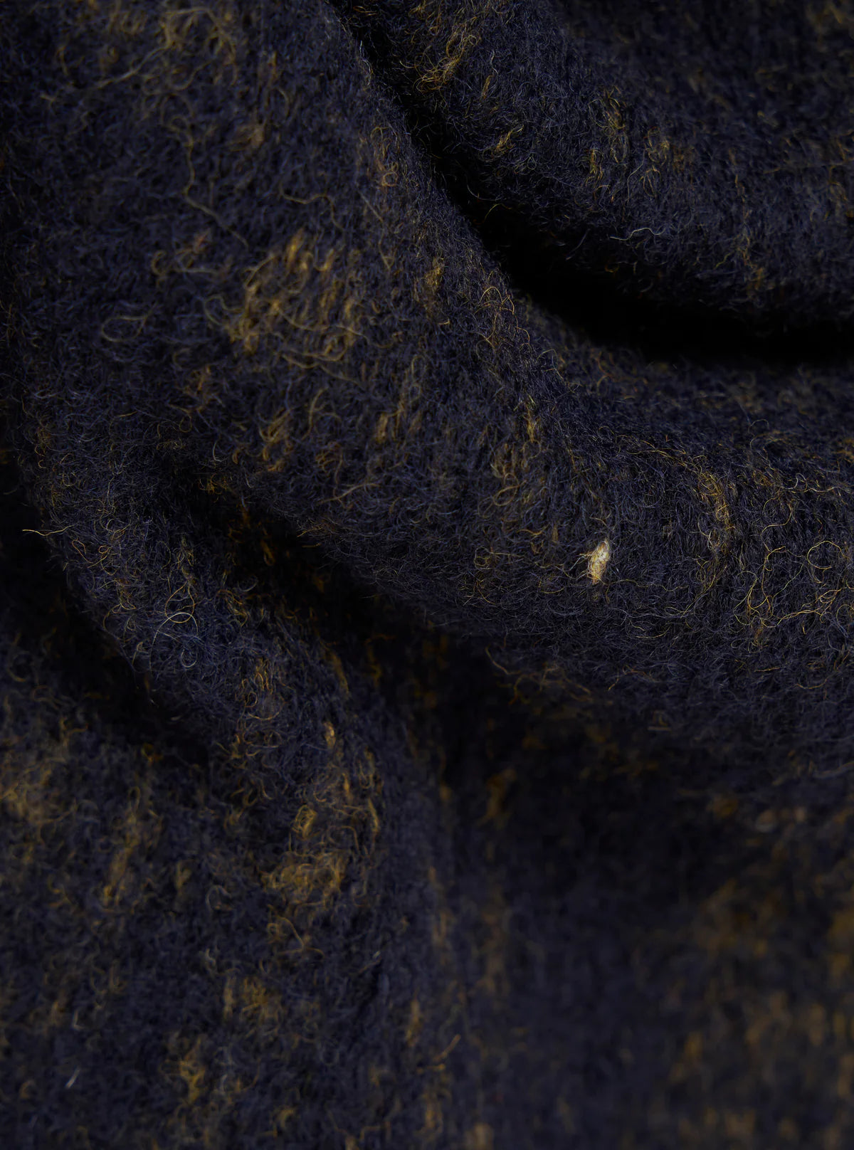 Universal Works Marble Fleece Cardigan Navy