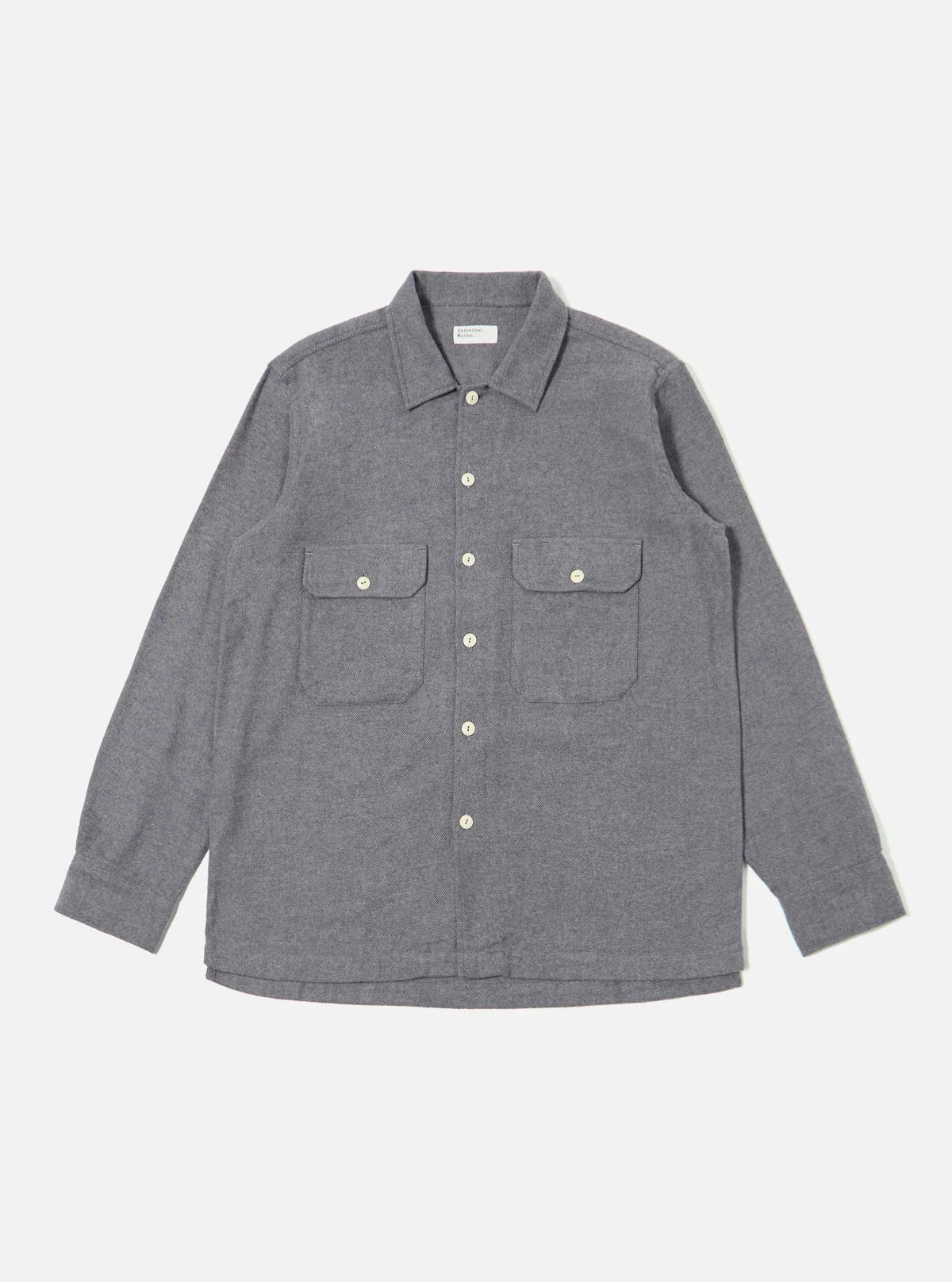 Universal Works Alaska Cotton Utility Shirt Blue