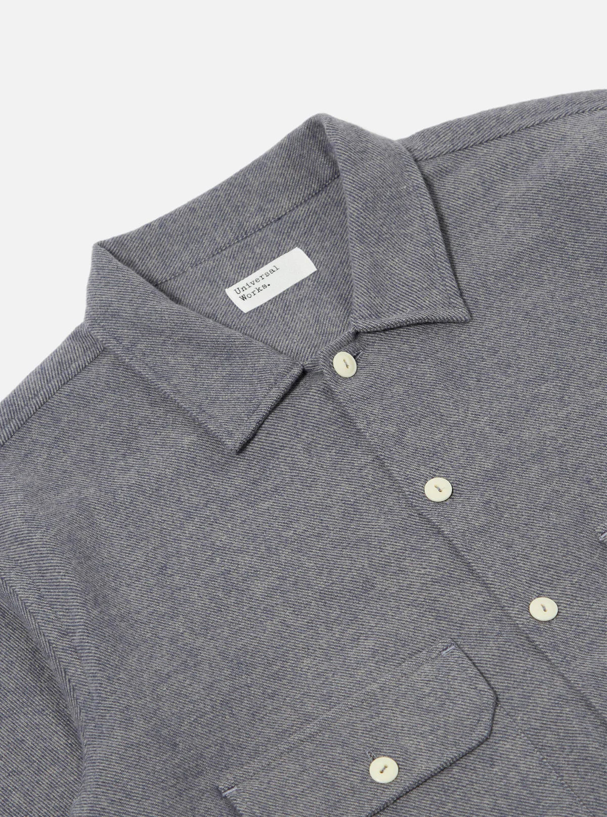 Universal Works Alaska Cotton Utility Shirt Blue