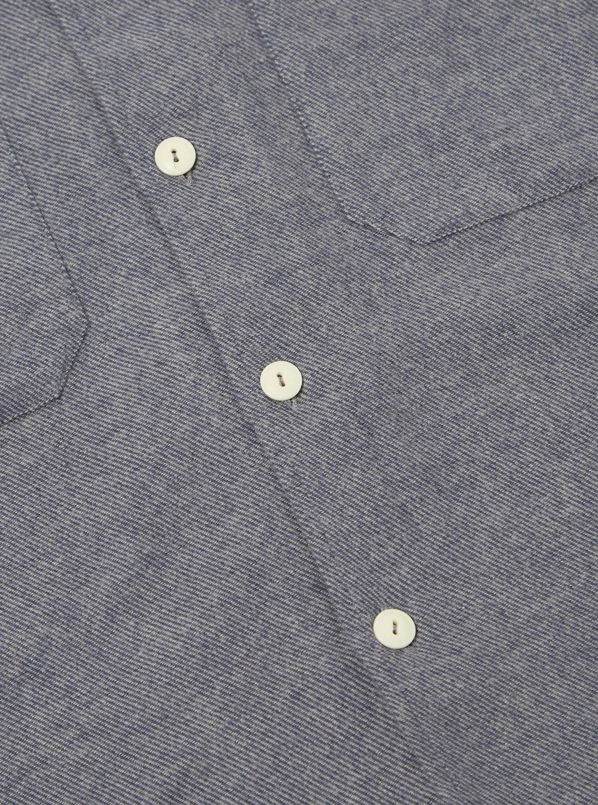 Universal Works Alaska Cotton Utility Shirt Blue