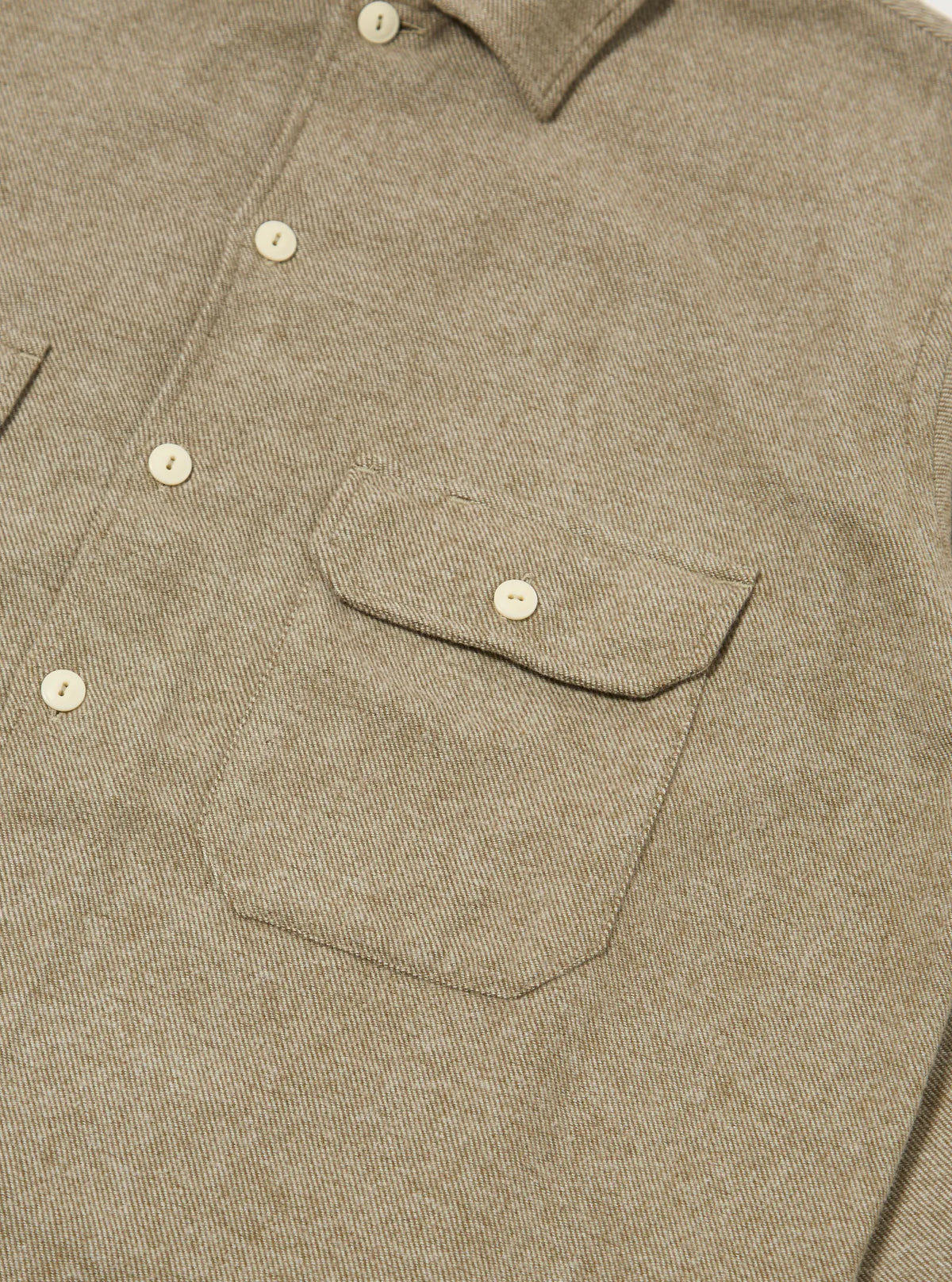 Universal Works Alaska Cotton Utility Shirt Olive