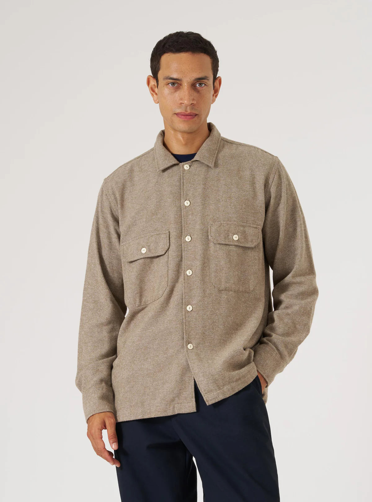 Universal Works Alaska Cotton Utility Shirt Olive
