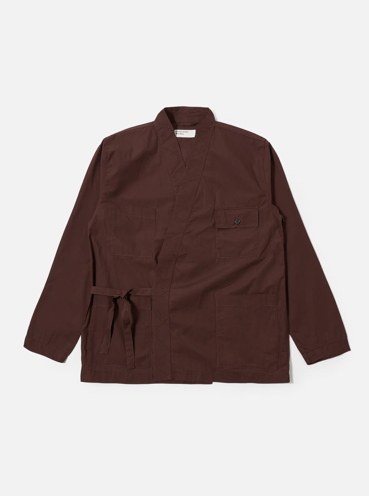 Universal Works Osaka Work Jacket Peached Poplin Brown