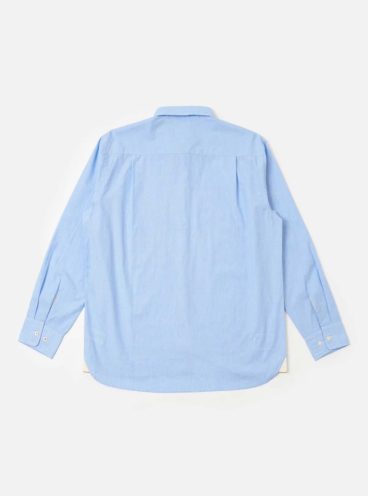 Universal Works Square Pocket Shirt Fil a Fil Sky