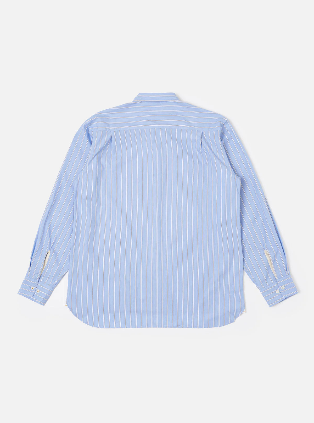 Universal Works Square Pocket Shirt Mc Stripe Blue
