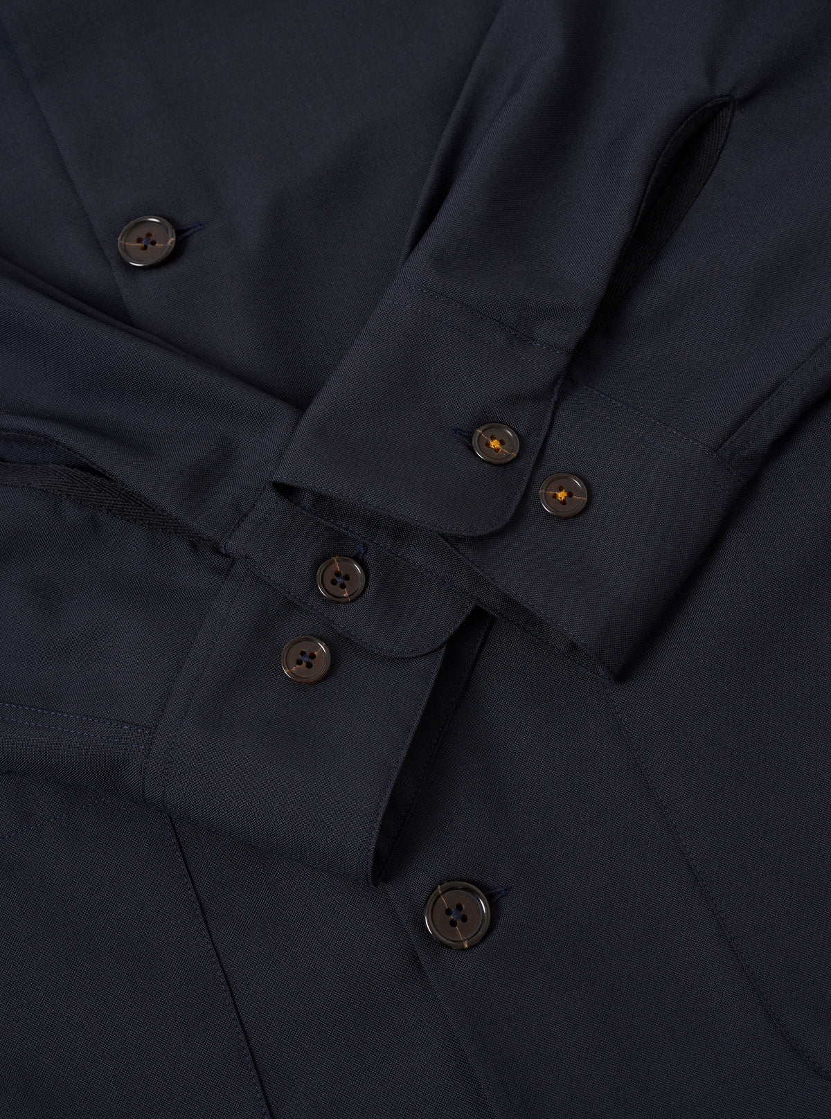 Universal Works Travail Overshirt Tropical Suiting Navy