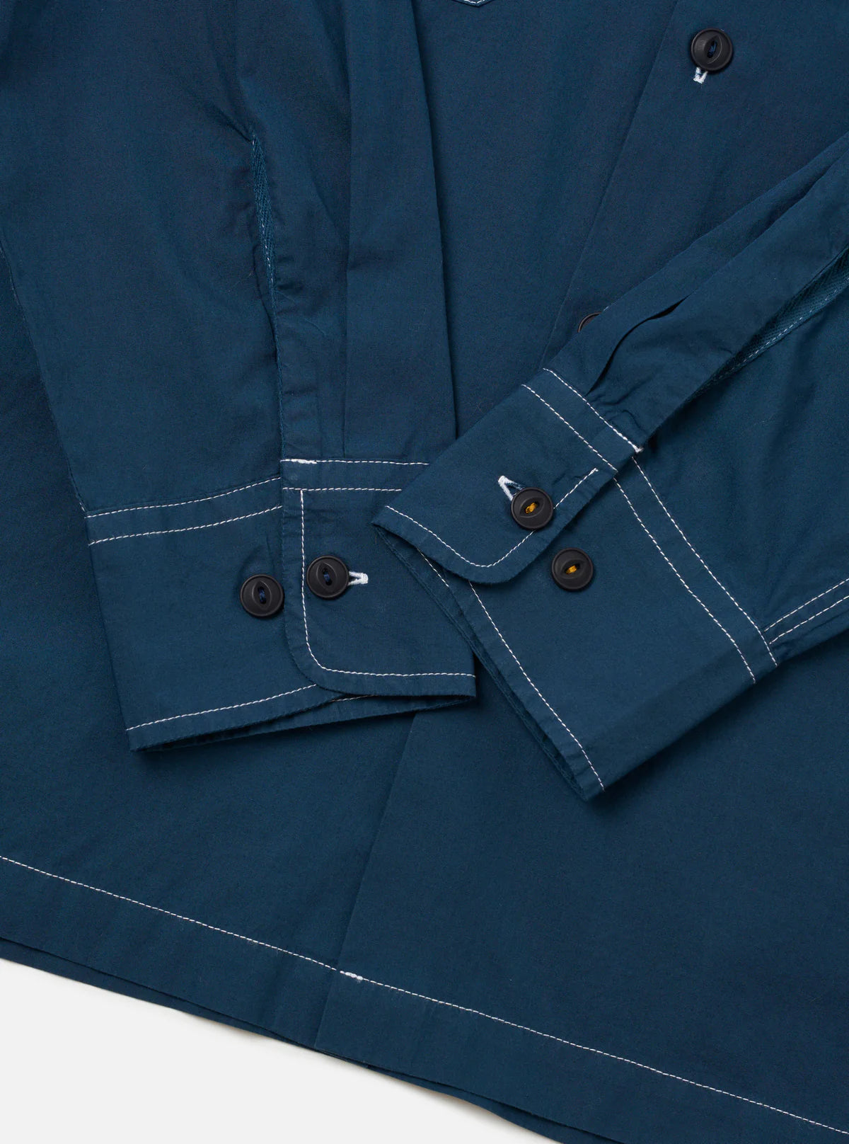 Universal Works CPO Shirt Organic Fine Poplin Navy