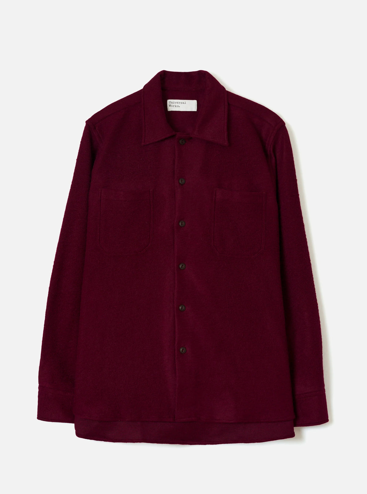 Universal Works Dam Marl Work Shirt Dk.Red