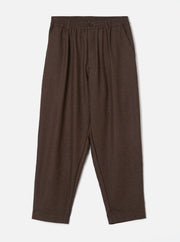 Universal Works Tweed Pleated Track Pant Brown