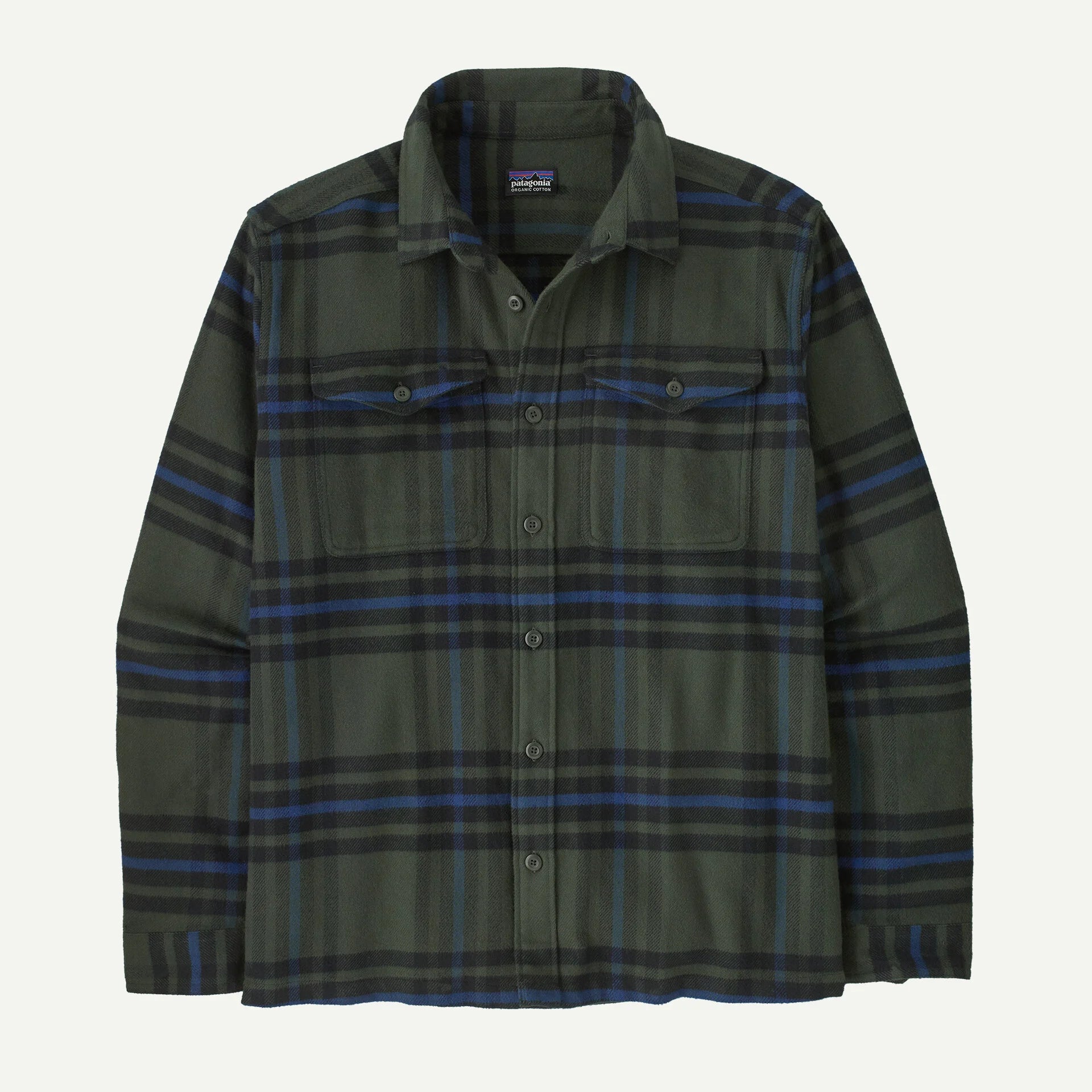 Patagonia Fjord Flannel Shirt Old Growth Green