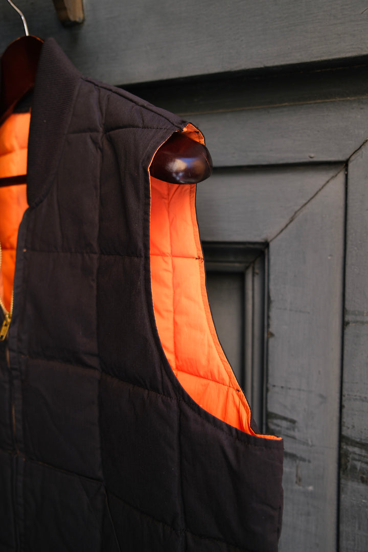Chesapeake's Down Vest Seattle Hbt Waxed Dark Navy