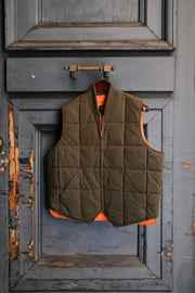 Chesapeake's Down Vest Seattle Hbt Waxed Colorblock