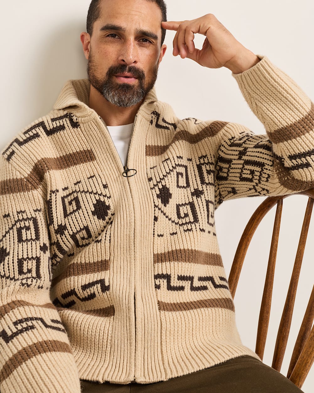 Pendleton The Original Westerley Sweater Tan/Brown