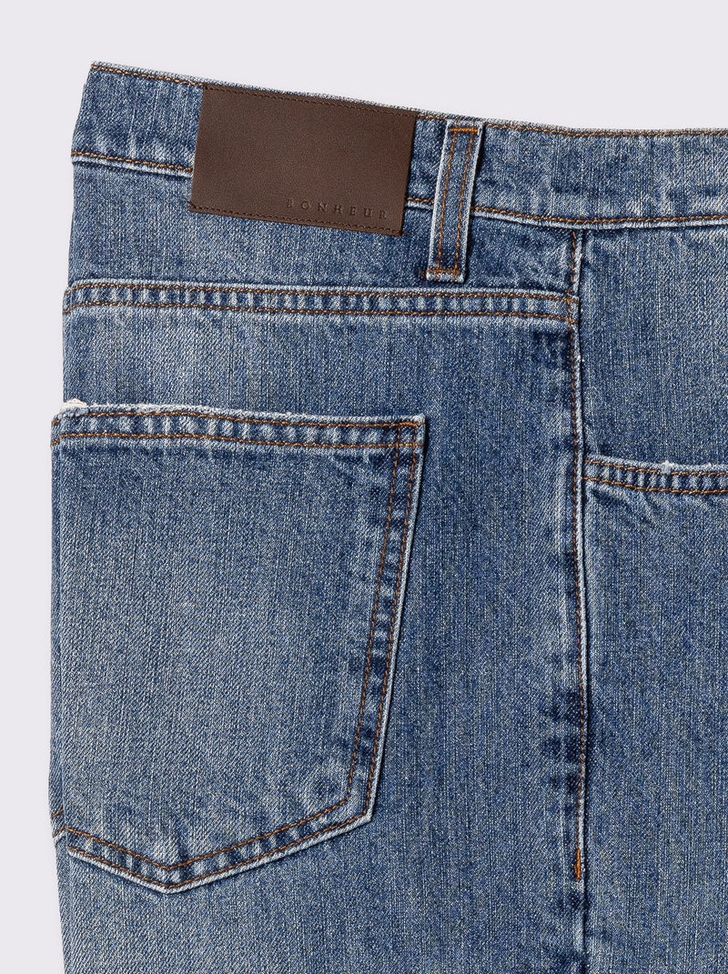 Bonheur Pantalone Denim Over Osaka L./155 Blu Medio