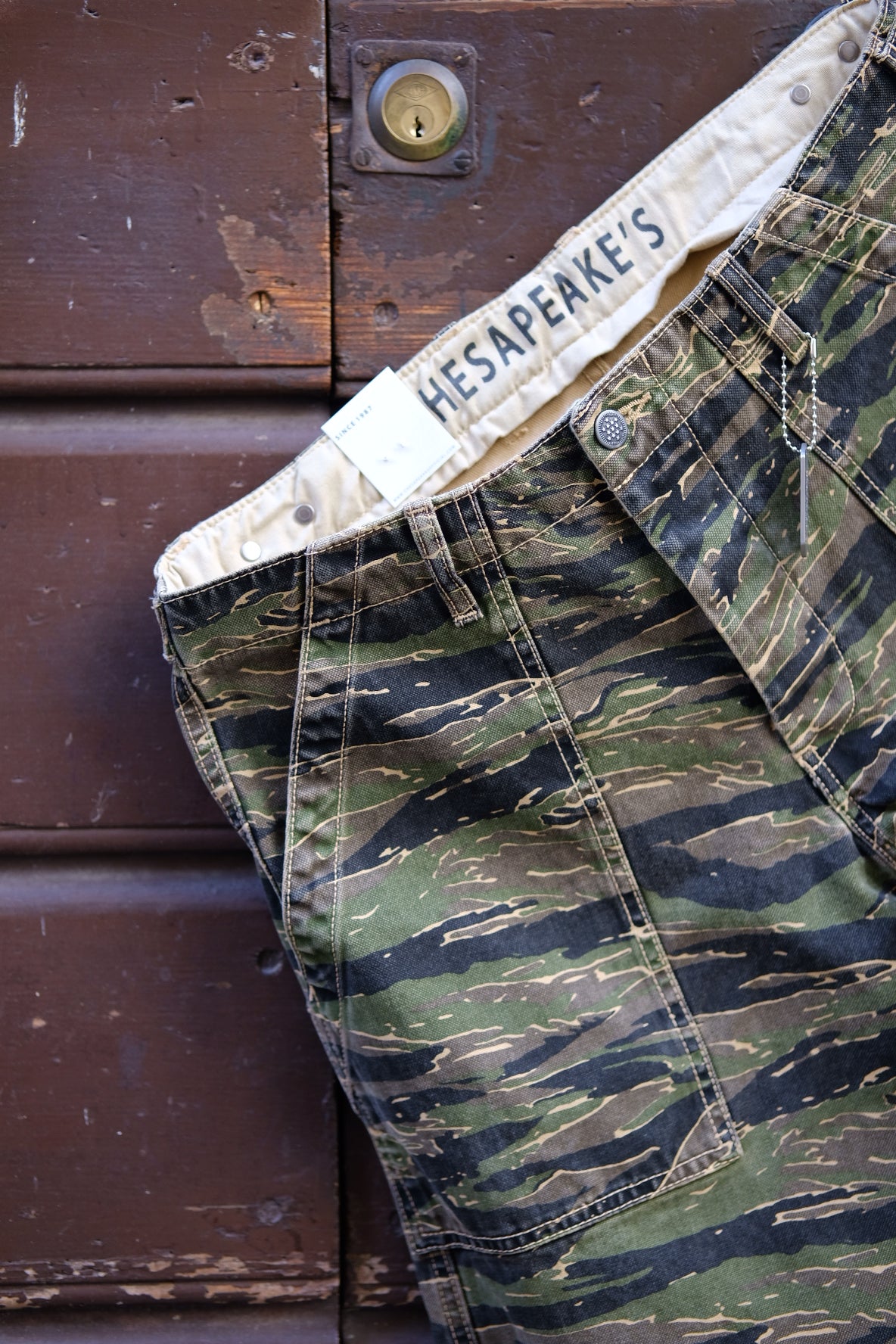 Chesapeake's Fatigue Pant Canvas Degrasse Tiger Stripe