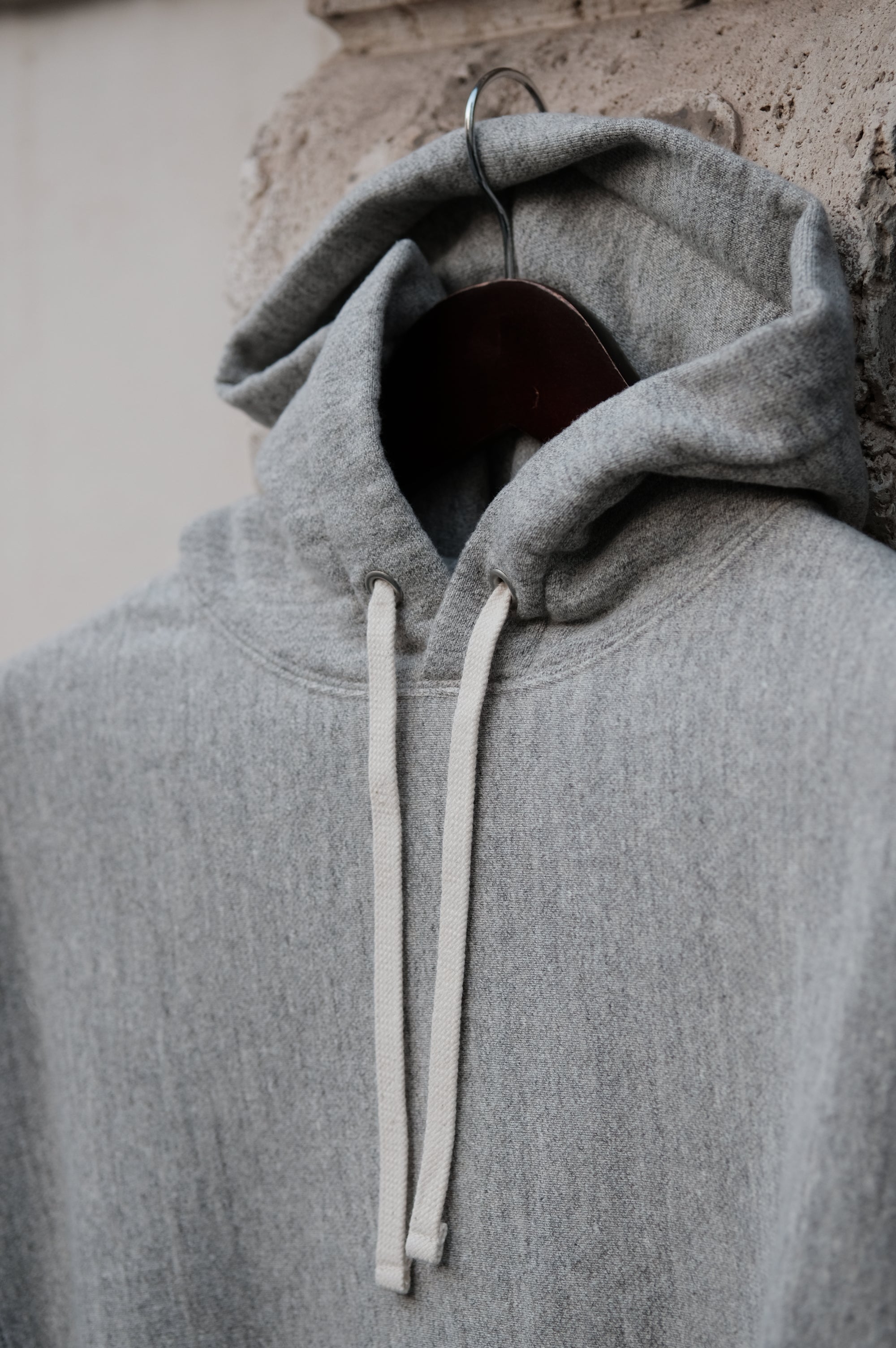 Felco NYC Inverse Weave Hooded 16oz Weight Terry Twisted Grey