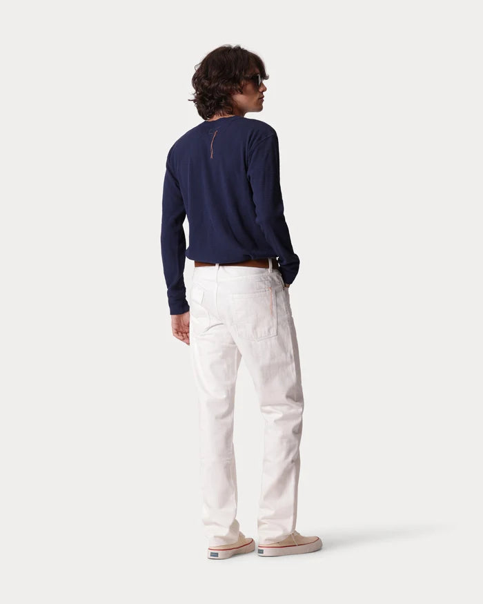 Fortela Amish Maglia Waffle Serafino Blue