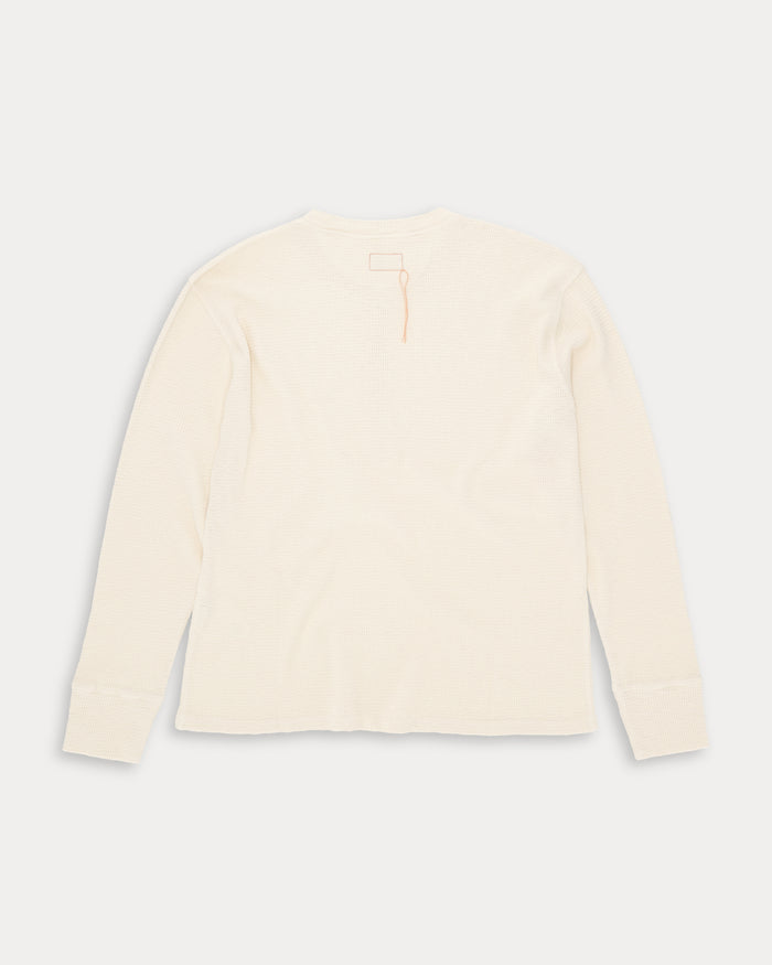 Fortela Amish Maglia Waffle Serafino Off White