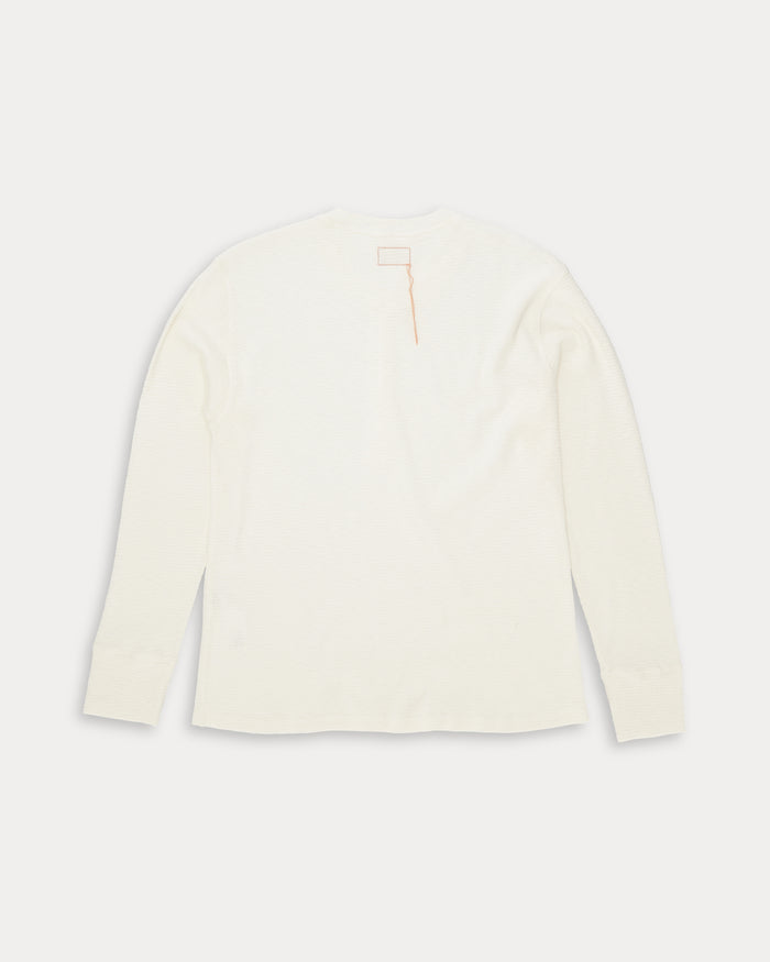 Fortela Amish Maglia Waffle Serafino White