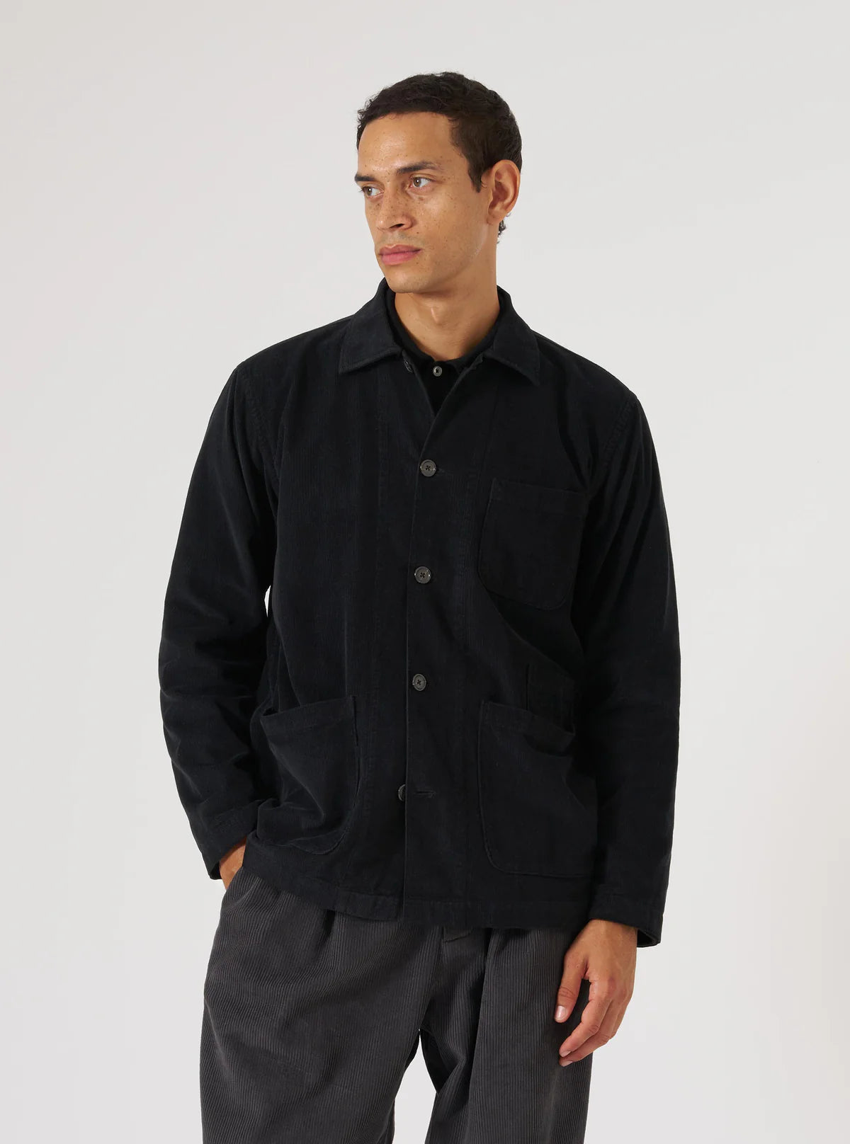 Universal Works Backers Overshirt Black