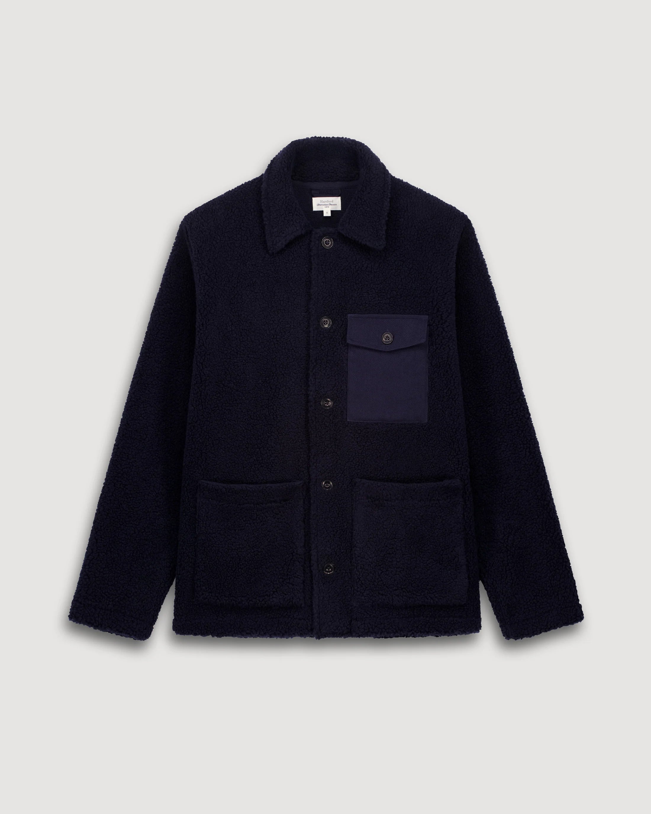 Hartford Utility Sherpa Jacket Navy