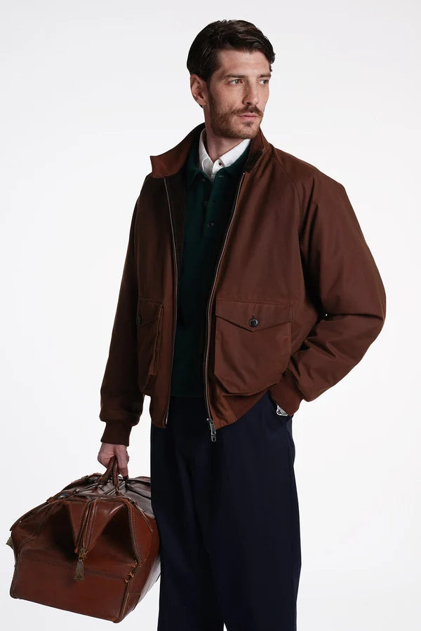 Baracuta Waxed G9 Pocket Chocolate